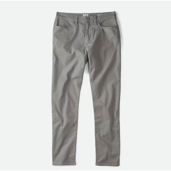 FLINT‎ AND TINDER Men’s 365 5 Pocket Pant 34 x 36 Washed Grey Athletic Tapered - Picture 2 of 8